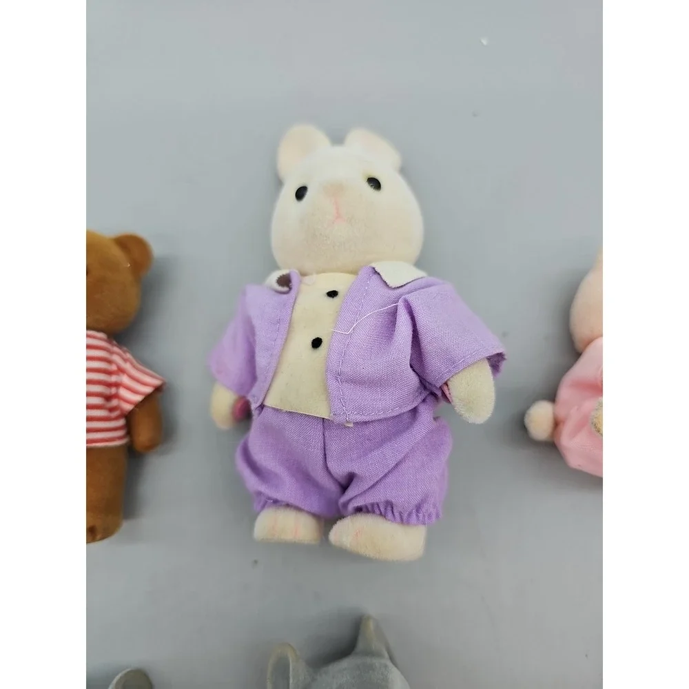 Vintage Sylvanian Forest‎ Family Mice Berenwald Mice Family Rabbits Bears Lot 13